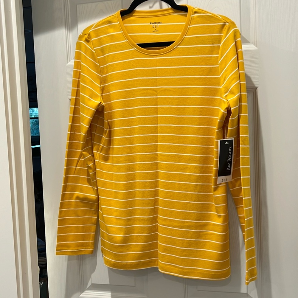 NWT Kim Rogers long sleeve crew